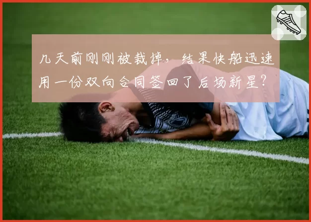 几天前刚刚被裁掉，结果快船迅速用一份双向合同签回了后场新星？